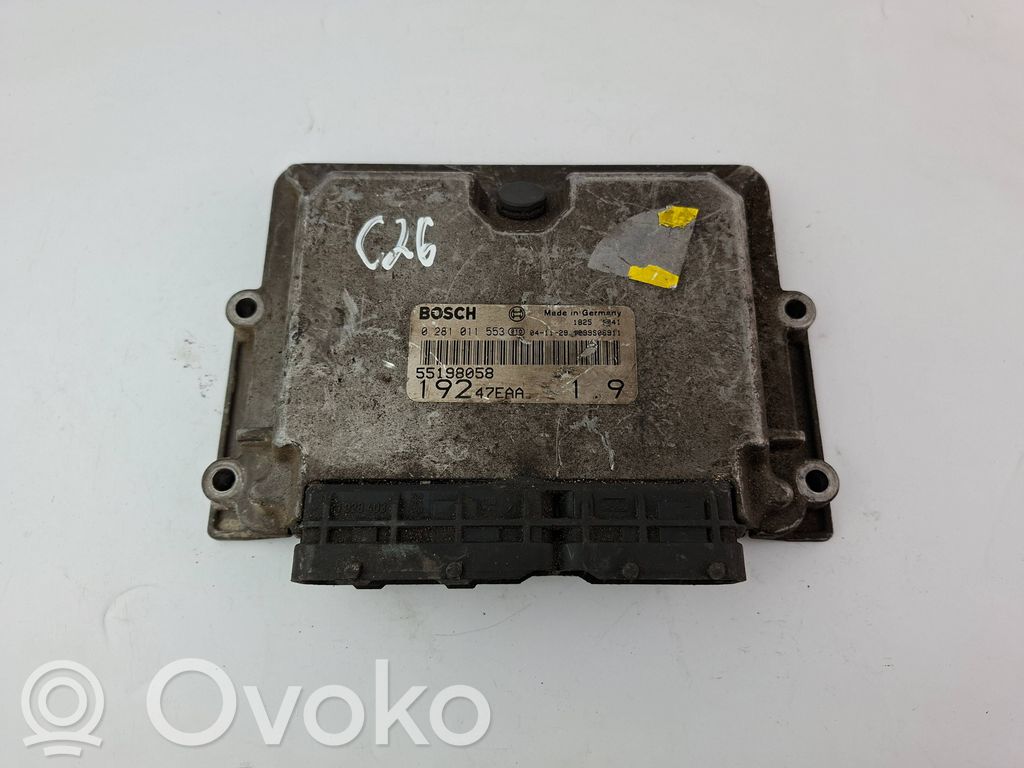 Fiat Stilo Engine control unit/module 