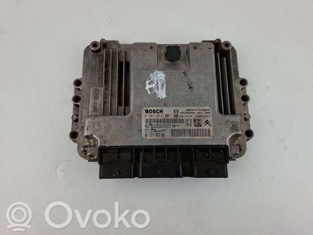 Peugeot 207 Engine control unit/module 