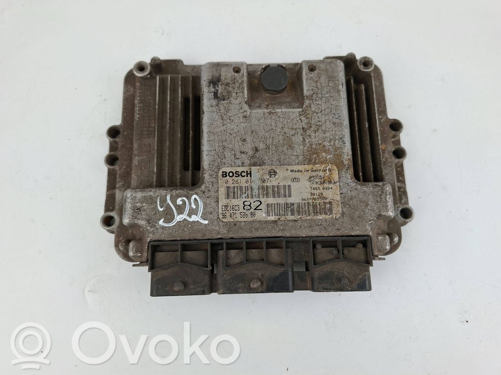 Peugeot 207 Engine control unit/module 