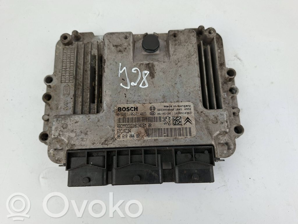 Engine control unit/module   9661004480,0281012465