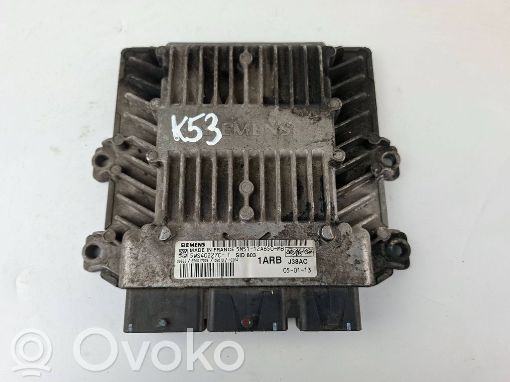 Engine control unit/module   5M5112A650MB,5WS40227C