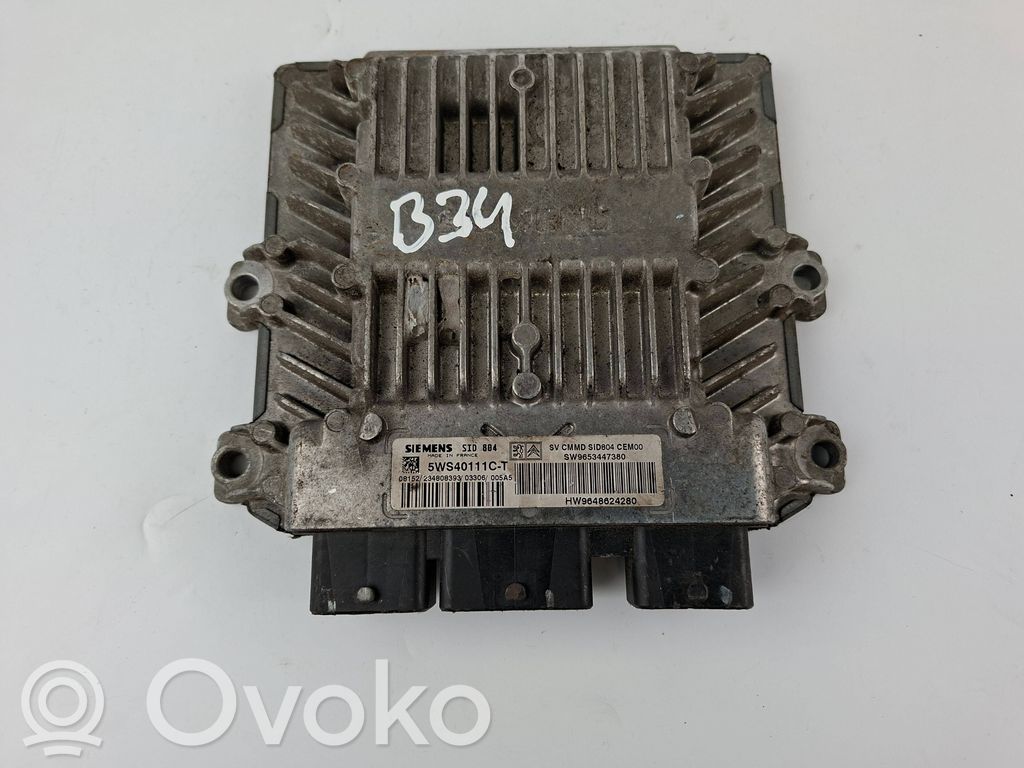 Engine control unit/module   9653447380,5WS40111CT