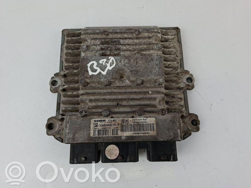 Engine control unit/module   9647202380,5WS40021FT