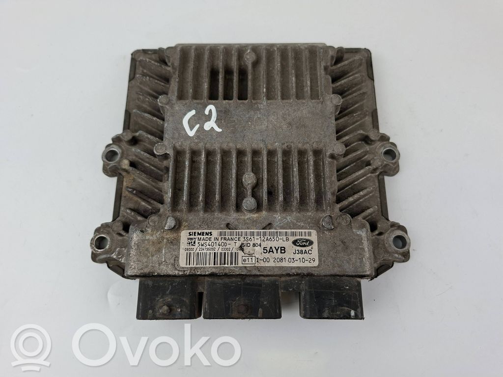 Engine control unit/module   3S6112A650LB,5WS40140D