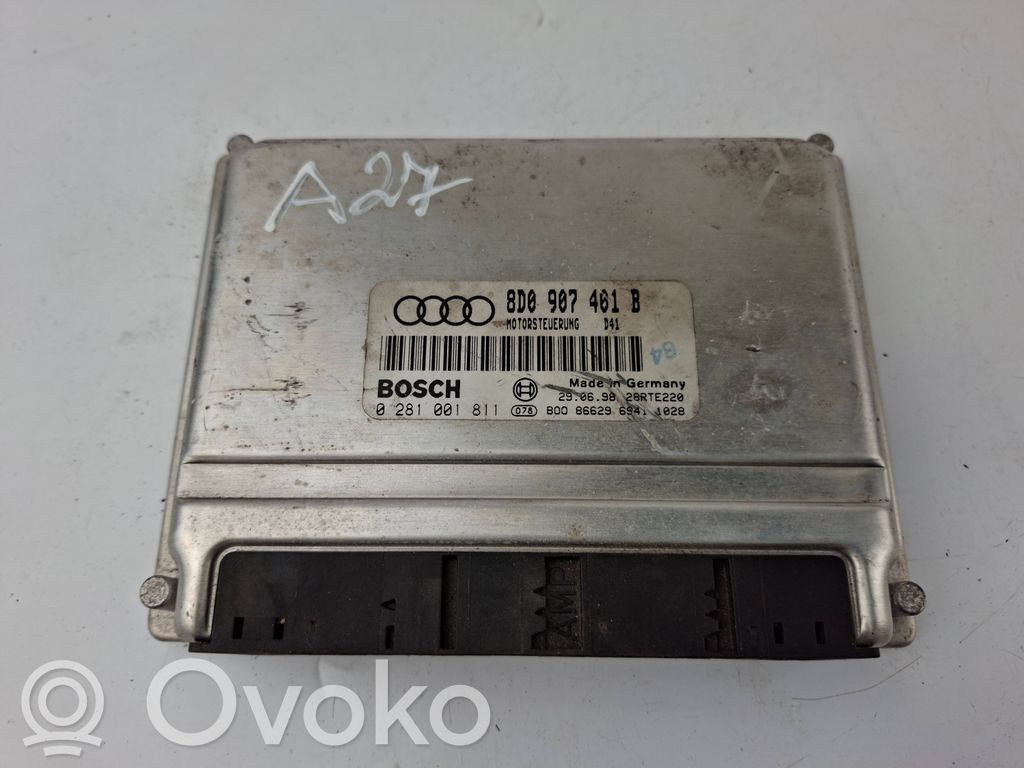 Engine control unit/module   8D0907401B,0281001811