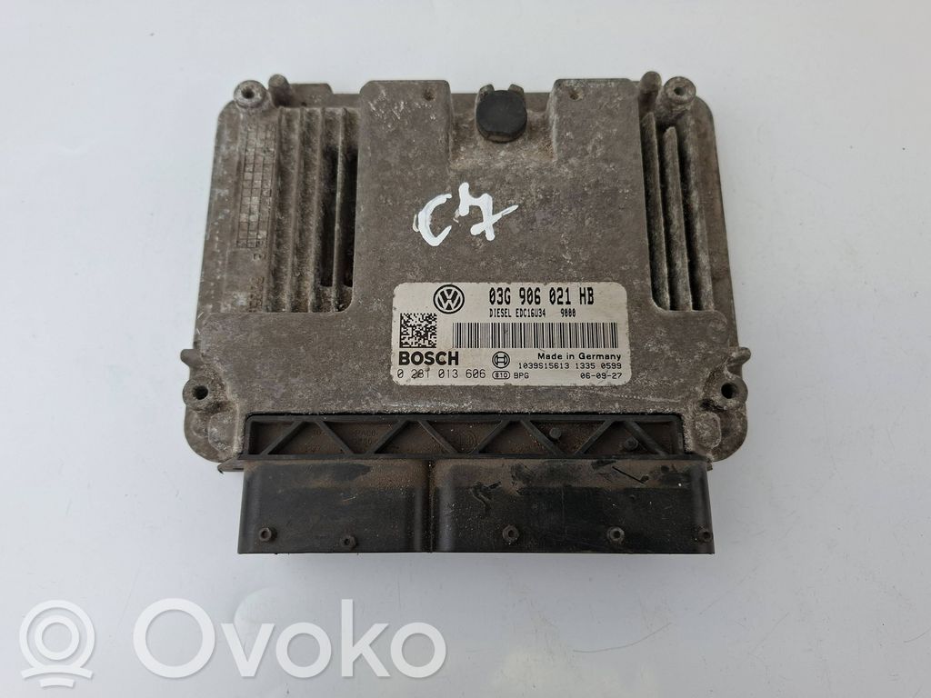 Engine control unit/module   03G906021HB,0281013606