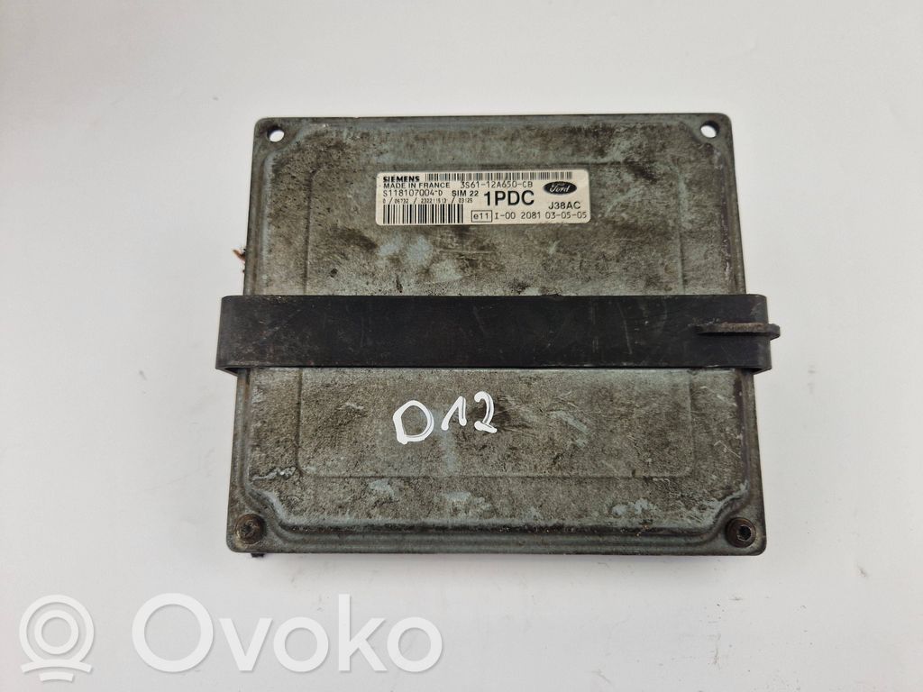 Engine control unit/module   3S6112A650CB,S118107004D