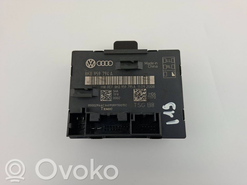 Audi A4 S4 B8 8K Oven ohjainlaite/moduuli 
