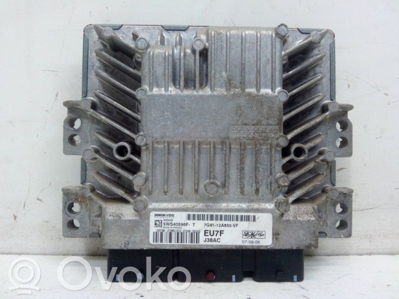 Engine control unit/module   7G9112A650VF,5WS40596F,5WS40596F,7G9112A650VF
