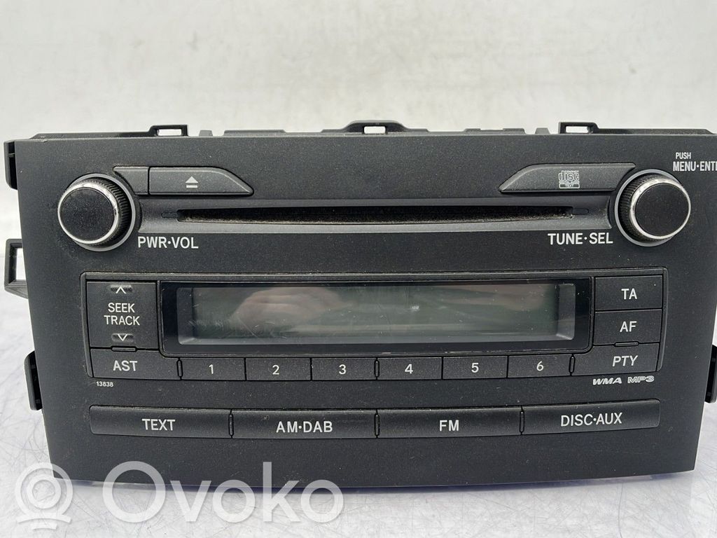 Toyota Auris 150 Panel / Radioodtwarzacz CD/DVD/GPS 