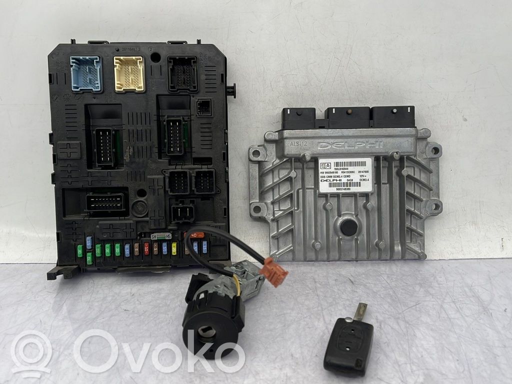 Peugeot 407 Engine ECU kit and lock set 