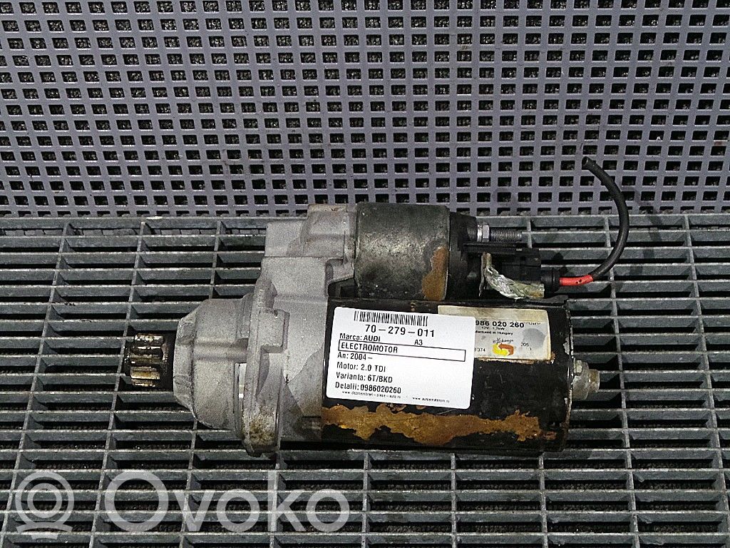 Audi A3 S3 8P Motor de arranque 