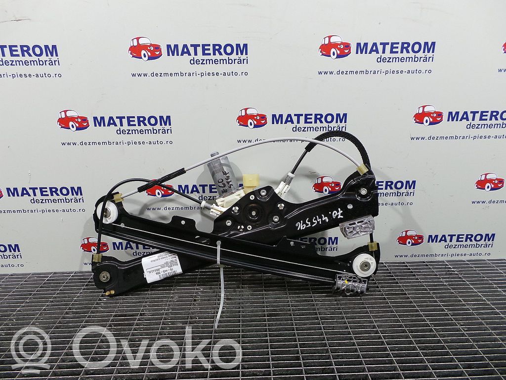 BMW 5 E60 E61 Regulador de ventanilla eléctrico de puerta delantera 