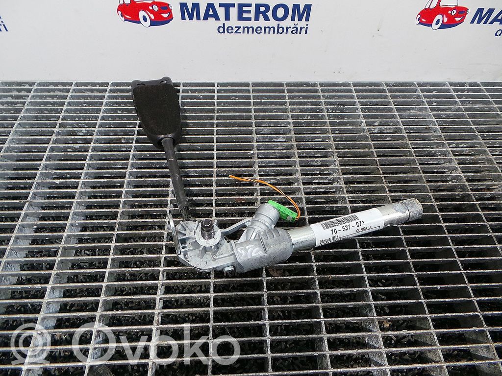 Opel Corsa D Hebilla del cinturón delantero 