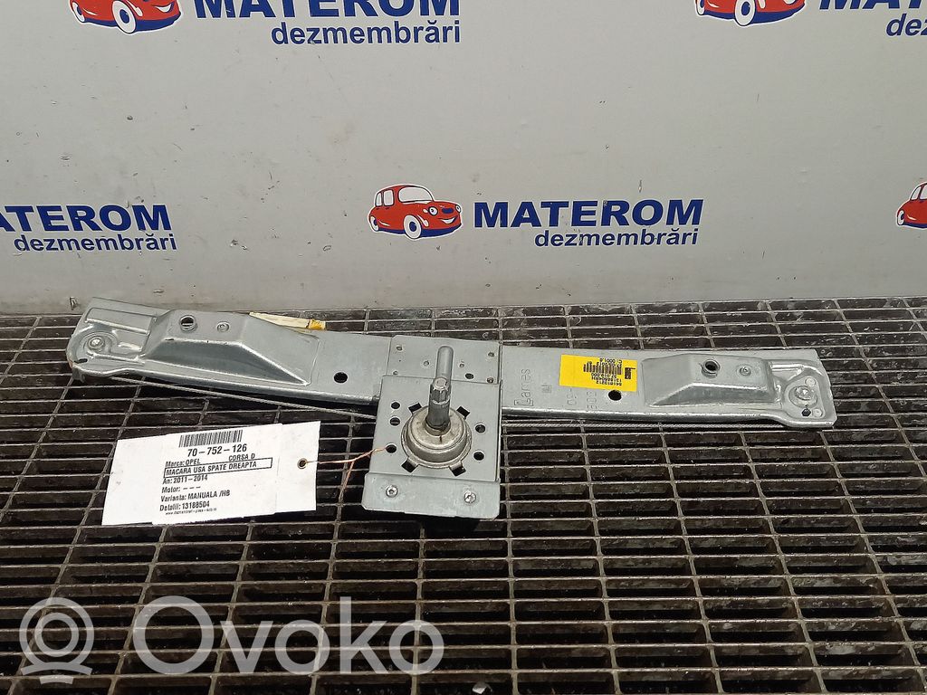Opel Corsa D Regulador de puerta trasera con motor