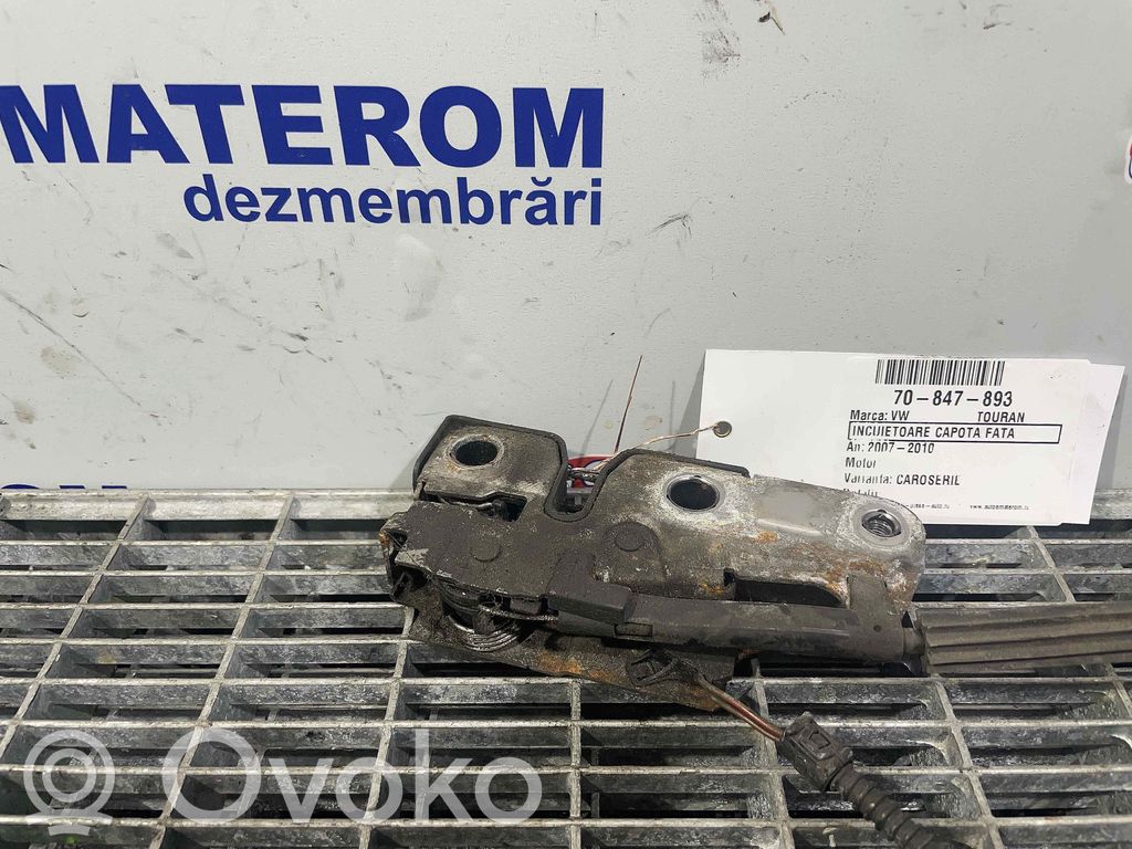 Volkswagen Touran I Zamek pokrywy przedniej / maski silnika 