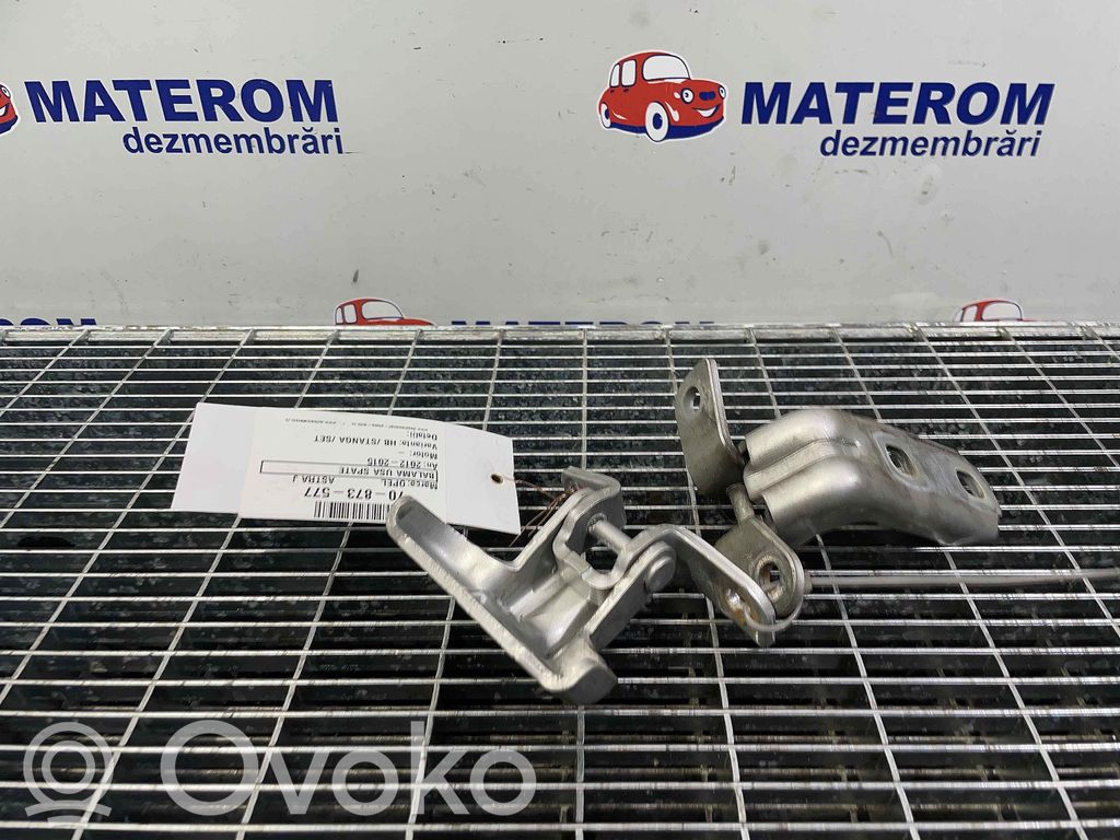 Opel Astra J Zawiasy drzwi tylnych / Komplet 