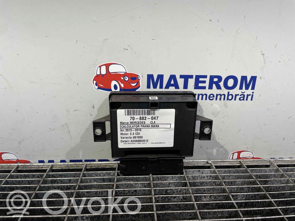 Mercedes-Benz CLA C117 X117 W117 Module de commande de frein à main 