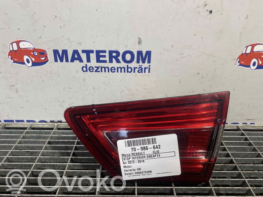 Lampy tylnej klapy bagażnika   265507528R