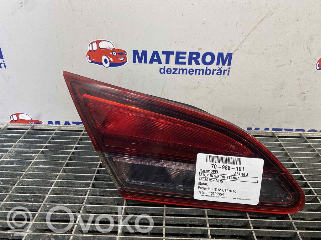 Opel Astra J Takaluukun takavalot 