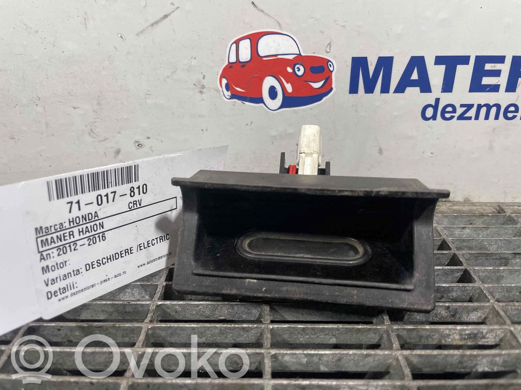 Honda CR-V Uchwyt / Rączka zewnętrzna otwierania klapy tylnej / bagażnika 