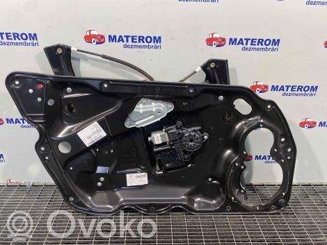 Volkswagen PASSAT B6 Front door window regulator with motor 