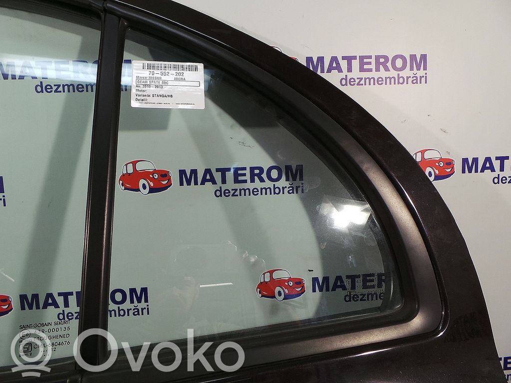 Nissan Micra Vetro del finestrino della portiera posteriore