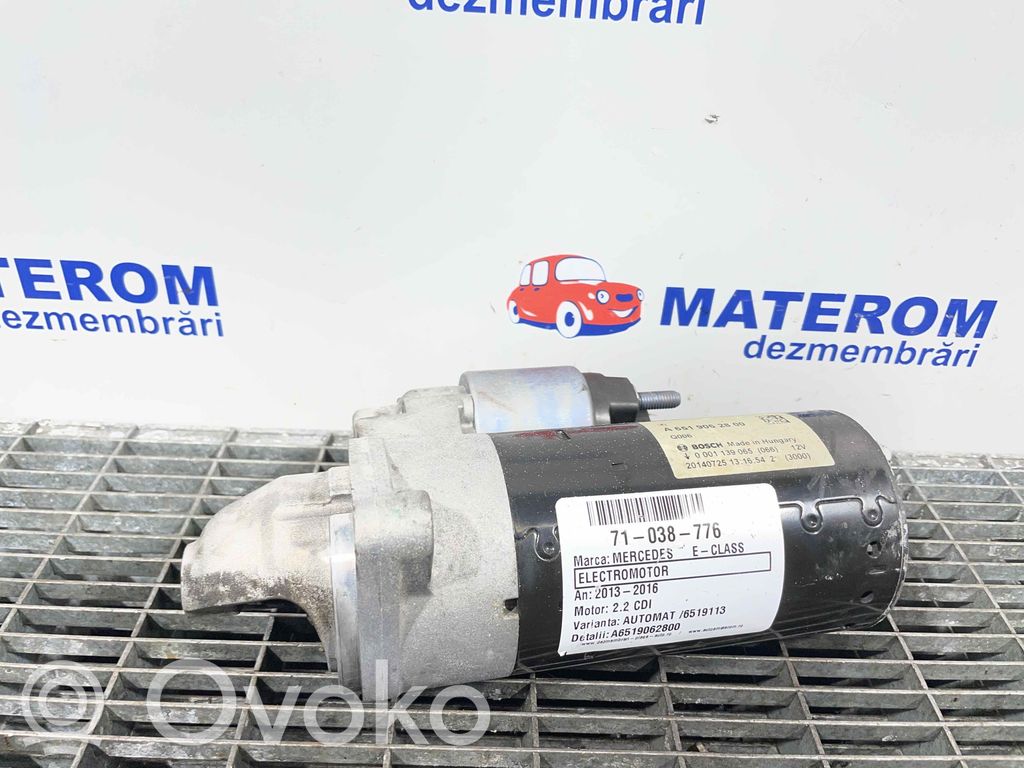 Motorino d’avviamento   A6519062800