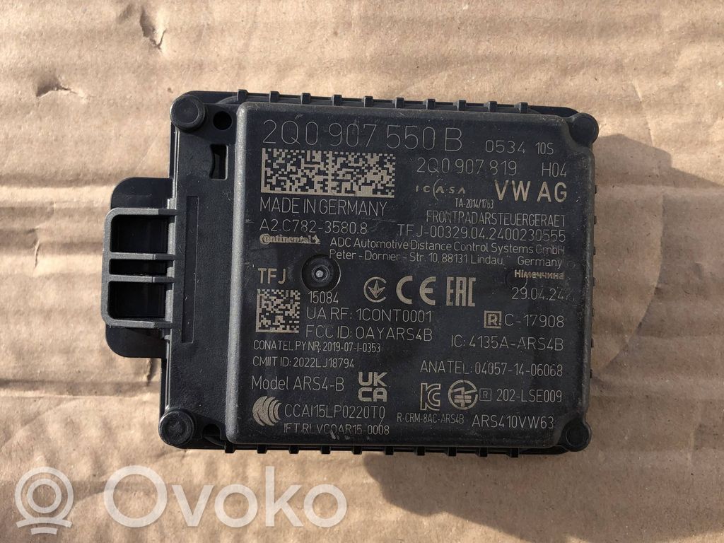 Sensor de radar Distronic   2Q0907550B