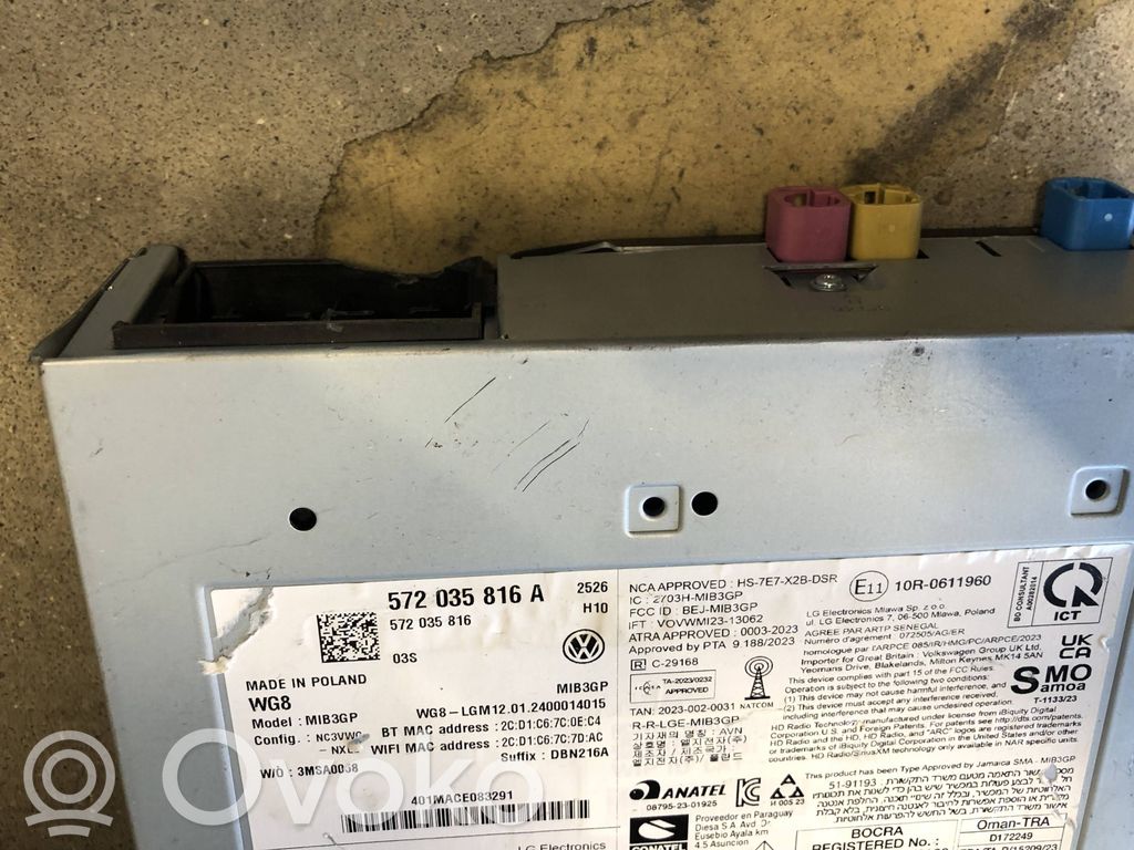 Volkswagen Tiguan MMI control unit 