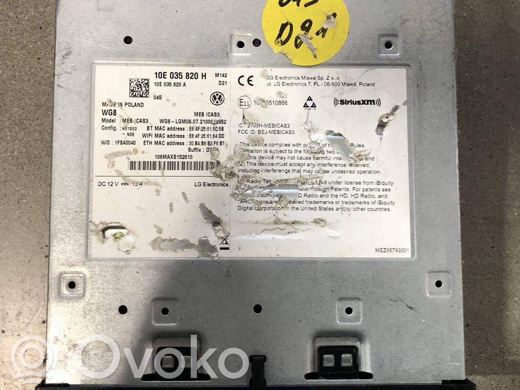 Volkswagen ID.3 Autres unités de commande / modules 
