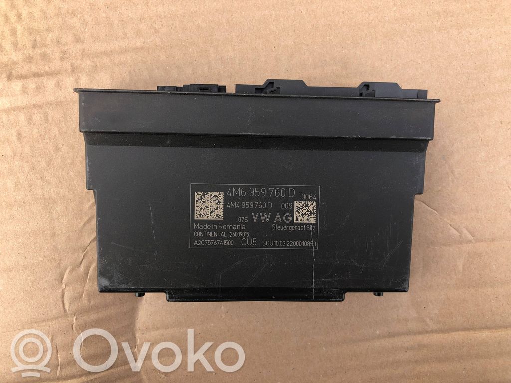 Porsche Cayenne (9Y0 9Y3) Seat control module 