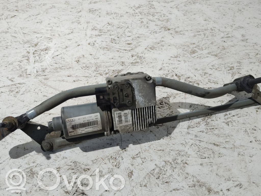 Audi A4 S4 B8 8K Mechanizm i silniczek wycieraczek szyby przedniej / czołowej 
