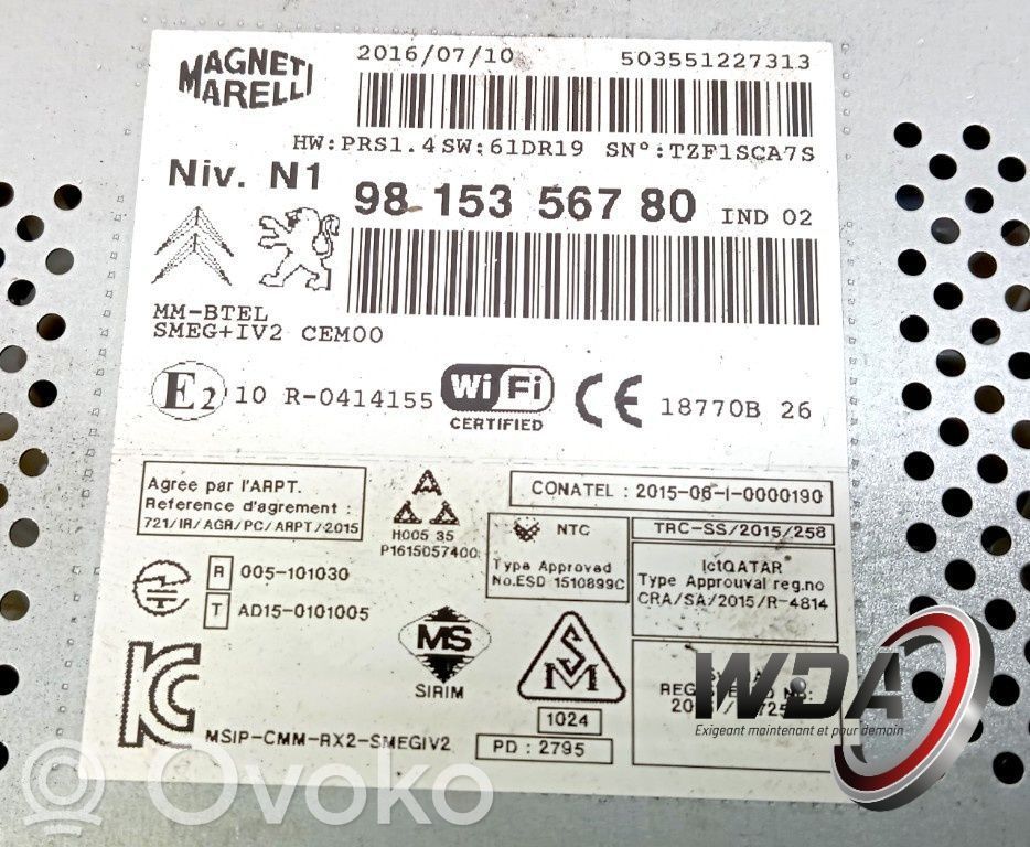 Citroen C4 II Panel / Radioodtwarzacz CD/DVD/GPS 
