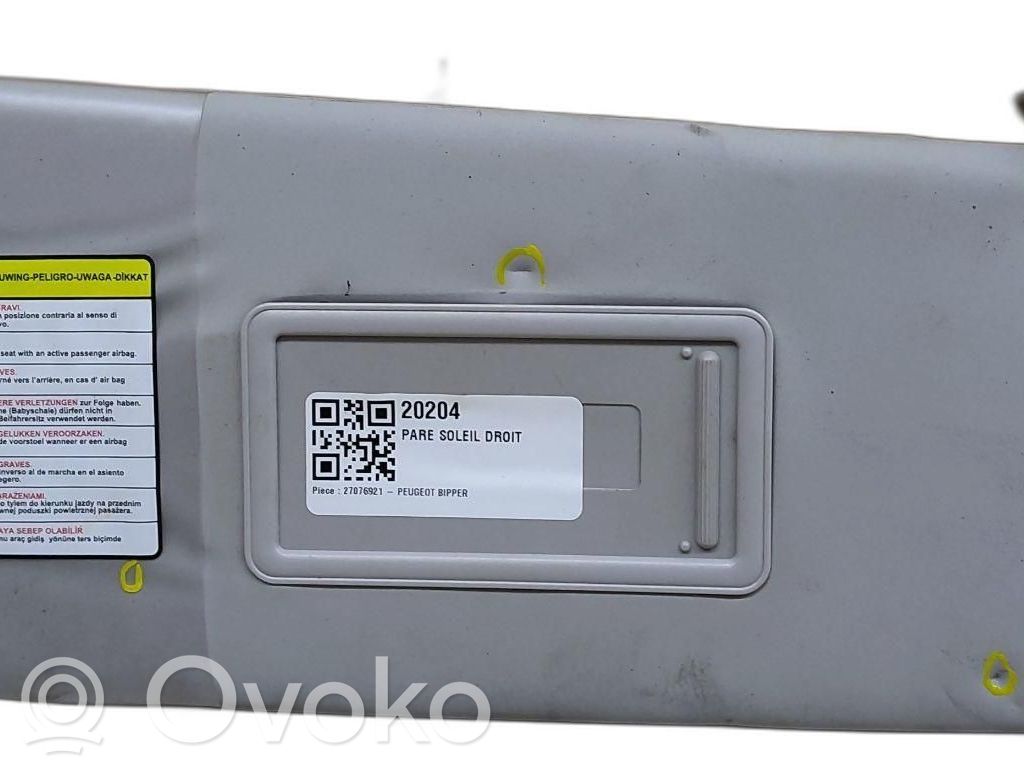 Peugeot Bipper Sun visor 