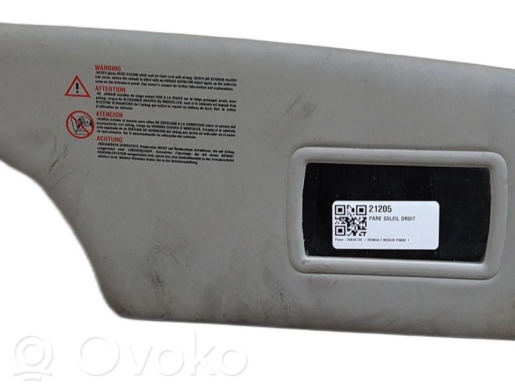 Sun visor   8200213199,21205,26614738,VDMS15