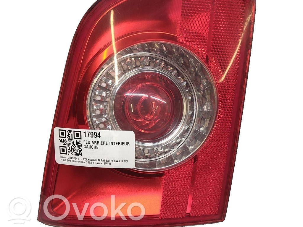 Volkswagen PASSAT Lampy tylnej klapy bagażnika 