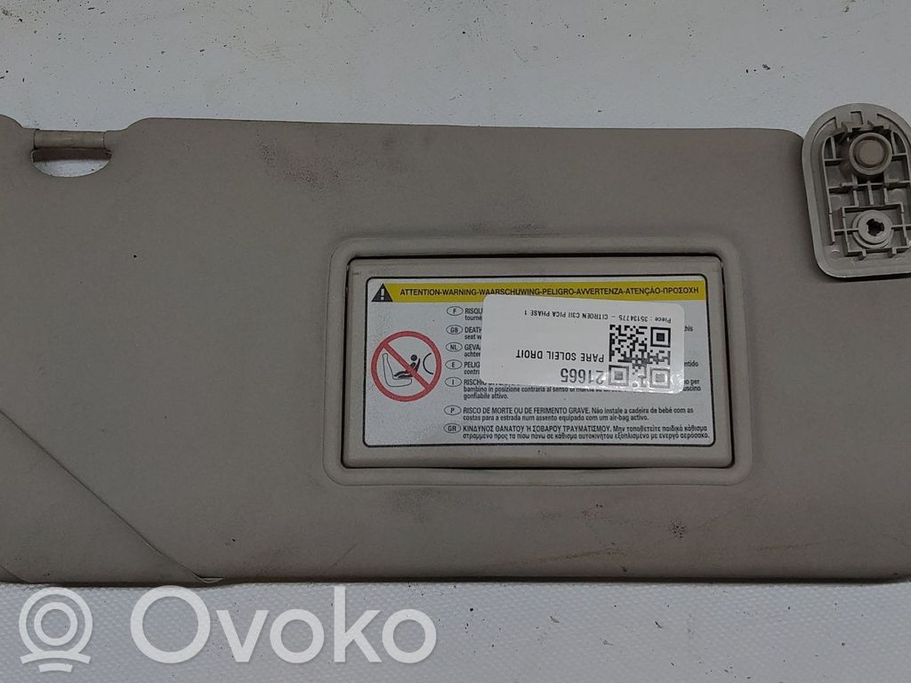 Citroen C3 Picasso Sun visor 