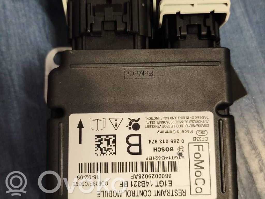 Airbagsteuergerät   E1GT14B321BF,0285013974,6800029028AF,CD539ECD390