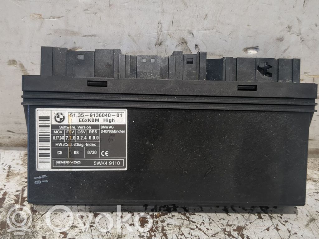 BMW 5 E60 E61 Komforto modulis 