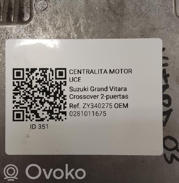 Suzuki Vitara (ET/TA) Sterownik / Moduł ECU 