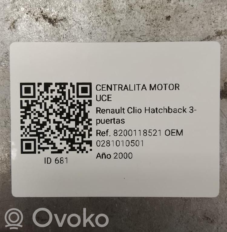 Engine control unit/module   0281010501