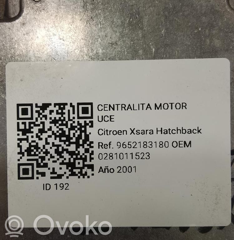 Citroen Xsara Engine control unit/module 