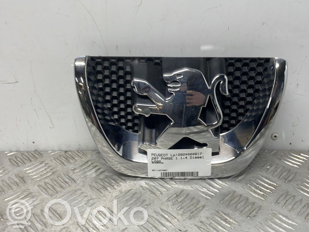 Peugeot 207 Siglă fabricant/litere model 