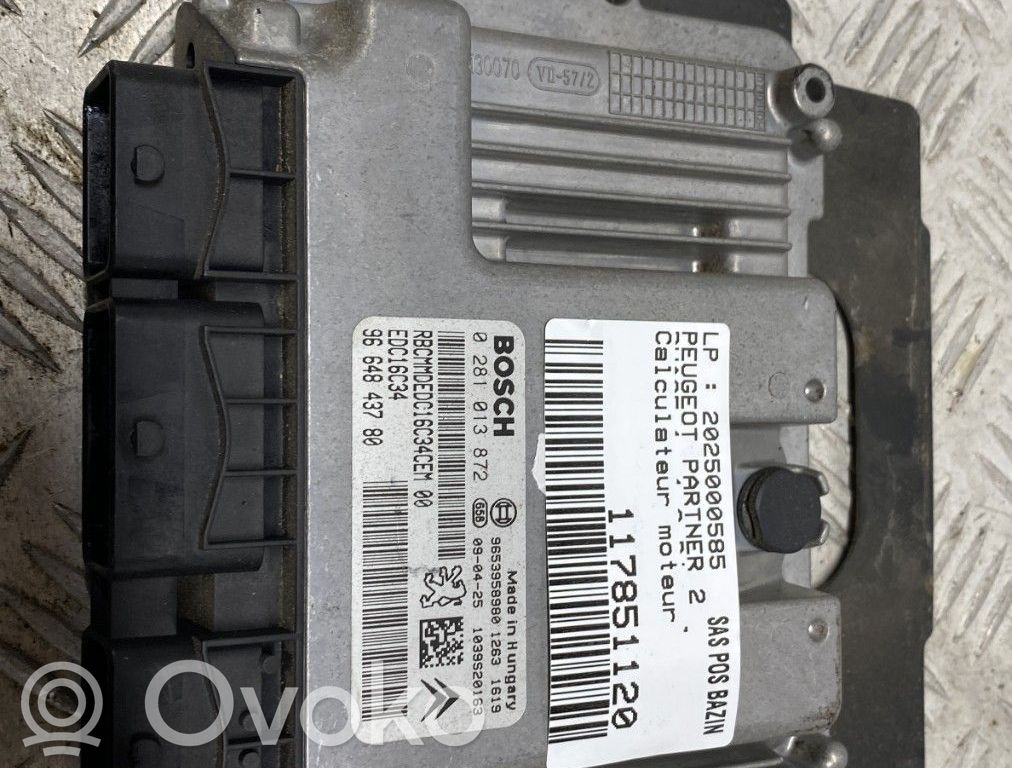 Peugeot Partner Engine control unit/module 