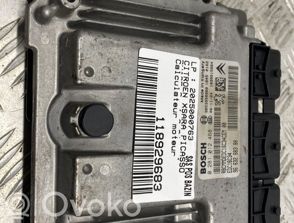 Citroen Xsara Picasso Unidad de control/módulo del motor 