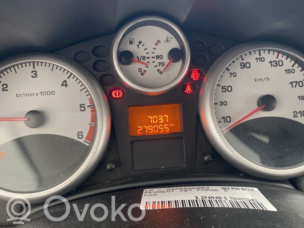 Peugeot 207 Tachimetro (quadro strumenti) 