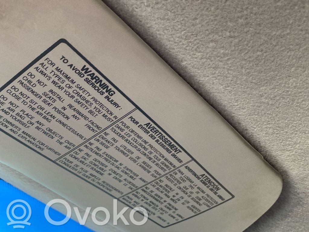 Daewoo Matiz Sun visor 