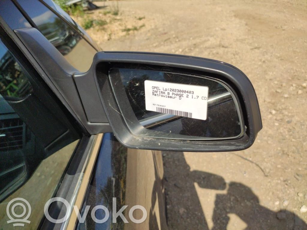 Opel Zafira B Espejo lateral manual 