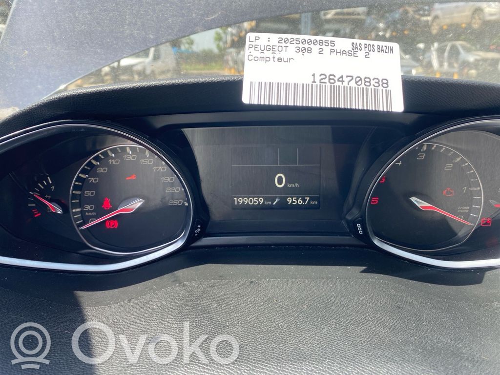 Peugeot 308 Tachimetro (quadro strumenti)